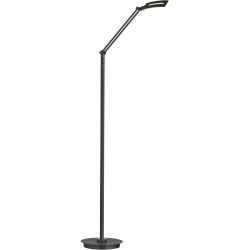 Leselampe Evolo Schwarz Eisen 110 cm - LED - Lichtfarbe: Extra warmweiss - Kaltes Tagesweiss - Leselampe- LED Energiesparlampe