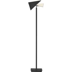 Stehlampe Edge Schwarz Eisen 185 cm - LED - Lichtfarbe: Extra warmweiss - Kaltes Tagesweiss - Stehlampe- LED Energiesparlampe