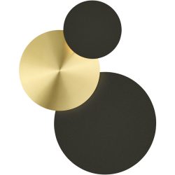 Deckenlampe Tilda Gold/Schwarz Eisen 51 cm 7.5 cm - Farbe: Schwarz/Gold - LED - Lichtfarbe: Extra warmweiss - Deckenlampe- LED Energiesparlampe