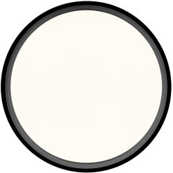 Deckenlampe Nina Schwarz Eisen 40 cm 9 cm - LED - Lichtfarbe: Extra warmweiss - Deckenlampe- LED Energiesparlampe