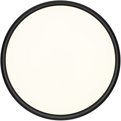Deckenlampe Led Schwarz Eisen 50 cm 8.5 cm - LED - Lichtfarbe: Extra warmweiss - Deckenlampe- LED Energiesparlampe