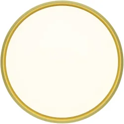 Deckenlampe Nina Gold/Schwarz Eisen 50 cm 9 cm - Farbe: schwarz-gold - LED - Lichtfarbe: Extra warmweiss - Deckenlampe- LED Energiesparlampe