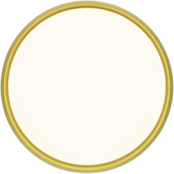 Deckenlampe Nina Gold/Schwarz Eisen 50 cm 9 cm - Farbe: schwarz-gold - LED - Lichtfarbe: Extra warmweiss - Deckenlampe- LED Energiesparlampe