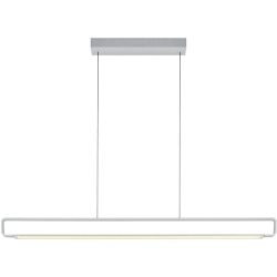 Pendellampe Box Silber Eisen 120 cm 150 cm - Farbe: Aluminium eloxiert - LED - Lichtfarbe: Extra warmweiss - Pendellampe- LED Energiesparlampe