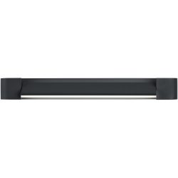 Wandlampe Box Schwarz Eisen 40 cm - LED - Lichtfarbe: Extra warmweiss - Wandlampe- LED Energiesparlampe