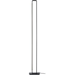 Stehlampe Box Schwarz Eisen 18 cm 120 cm - LED - Lichtfarbe: Extra warmweiss - Stehlampe- LED Energiesparlampe