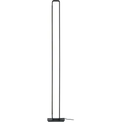 Stehlampe Box Schwarz Eisen 18 cm 120 cm - LED - Lichtfarbe: Extra warmweiss - Stehlampe- LED Energiesparlampe