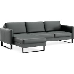 Ecksofa Devin Grün Leder 247 cm 157 cm - Farbe: dunkelgrün - Möbel Konfigurator: Traummöbel individuell zusammenstellen - Ecksofa