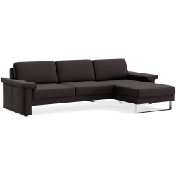Ecksofa Devin Braun Stoff 267 cm 157 cm - Farbe: schokobraun - Möbel Konfigurator: Traummöbel individuell zusammenstellen - Ecksofa