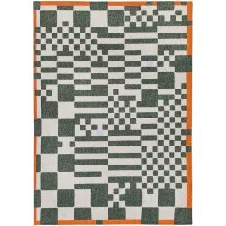 Teppich Chess Grün Polyester 80 cm 150 cm - Teppich