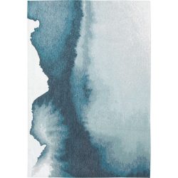 Teppich Lagoon Blau/Weiss Polyester 170 cm 240 cm - Farbe: Dunkelblau, Hellblau, Weiss - Teppich