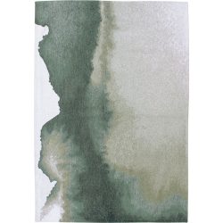 Teppich Lagoon Grün/Weiss Polyester 140 cm 200 cm - Farbe: Dunkelgrün, Hellgrün, Weiss - Teppich