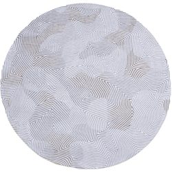 Teppich Coral Weiss Polyester 140 cm 140 cm - Teppich
