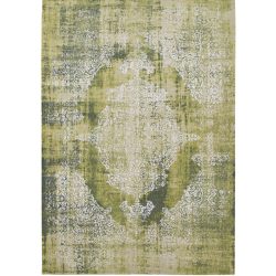 Teppich Kirman Grün/Beige/Weiss Polyester 80 cm 150 cm - Farbe: Grün, Beige, Weiss - Teppich