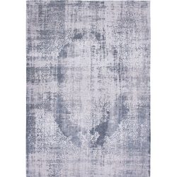 Teppich Kirman Grau/Weiss Polyester 80 cm 150 cm - Farbe: grau, weiss - Teppich