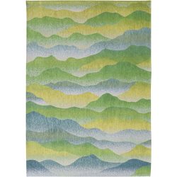 Teppich Himalaya Blau/Grün Polyester 140 cm 200 cm - Farbe: multicolor - Teppich