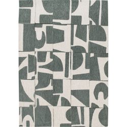 Teppich Papercut Grün/Beige Polyester 240 cm 340 cm - Farbe: multicolor - Teppich
