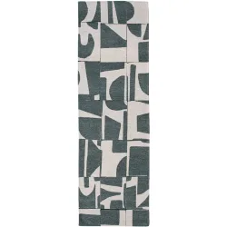 Teppich Papercut Grau/Beige Polyester 80 cm 250 cm - Farbe: multicolor - Teppich