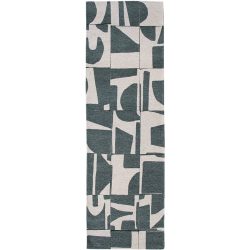 Teppich Papercut Grau/Beige Polyester 80 cm 250 cm - Farbe: multicolor - Teppich