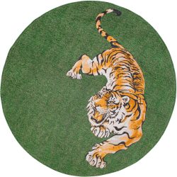 Teppich Green On Fire Grün Polyester 240 cm 240 cm - Teppich