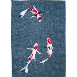 Teppich Japanese Pond Mehrfarbig Polyester 200 cm 280 cm - Farbe: multicolor - Teppich