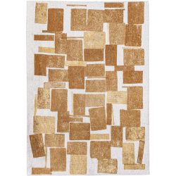 Teppich Lucia Gelb/Weiss Polyester 240 cm 340 cm - Farbe: Dunkelgelb, Gelb, Weiss - Teppich