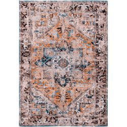 Teppich Heriz Rugs Orange Polyester 140 cm 200 cm - Teppich