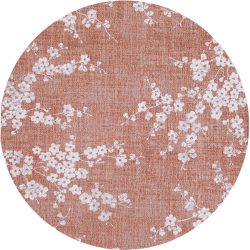 Teppich Sakura Beige/Rot/Weiss Polyester 240 cm 240 cm - Farbe: multicolor - Teppich