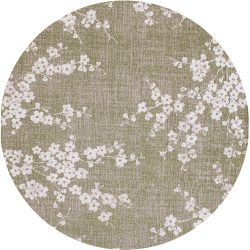 Teppich Sakura Beige/Braun/Weiss Polyester 140 cm 140 cm - Farbe: multicolor - Teppich