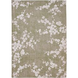 Teppich Sakura Beige/Braun/Weiss Polyester 200 cm 280 cm - Farbe: multicolor - Teppich