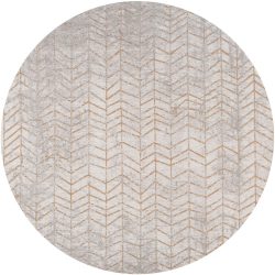 Teppich Jacob's Ladder Gelb/Weiss Polyester 140 cm 140 cm - Teppich