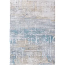 Teppich Streaks Blau Polyester 80 cm 150 cm - Teppich