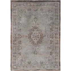 Teppich Medallion Grau/Braun Polyester 200 cm 280 cm - Farbe: Dunkelgrau, Hellgrau, Braun - Teppich