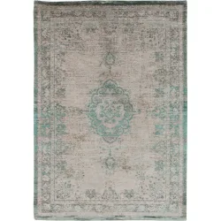 Teppich Medallion Grün/Beige/Grau Polyester 200 cm 280 cm - Farbe: Salbeigrün, Beige, Grau - Teppich