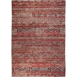 Teppich Kilim Rugs Rot/Beige Polyester 240 cm 340 cm - Farbe: rot, beige - Teppich
