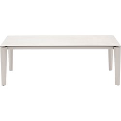 CONNUBIA Tisch Band Weiss Keramik 100 cm Ausziehbar - Farbe: Salzweiss - Tisch