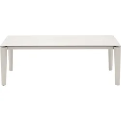 CONNUBIA Tisch Band Weiss Keramik 100 cm Ausziehbar - Farbe: Salzweiss - Tisch