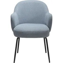 DAN-FORM Stuhl Bae Blau Polyester 61.5 cm - Stuhl