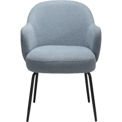 DAN-FORM Stuhl Bae Blau Polyester 61.5 cm - Stuhl
