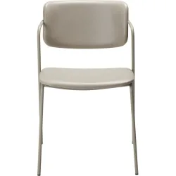 DAN-FORM Stuhl Zed Grau Kunstleder 56 cm - Material: Polyurethan - Stuhl