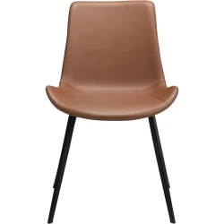 DAN-FORM Stuhl Hype Braun Kunstleder 58.5 cm - Material: Polyurethan - Stuhl