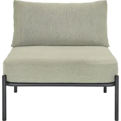 Loungeelement Viano schwarz Stahl 1 B 75 T 80 cm - Loungeelement