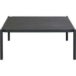 Loungetisch Viano schwarz Stahl B 75 T 75 cm - Loungetisch