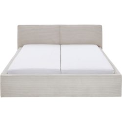 Bett Magnor Grau Stoff 180 x 200 cm - Bett