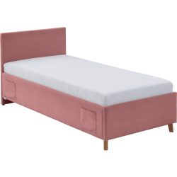 Kinderbett Kobi Rosa Stoff 90 x 200 cm - Farbe: rose - Kinderbett