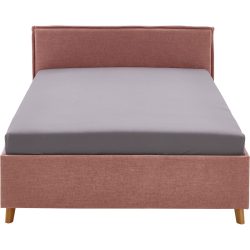 Kinderbett Falia Rosa Stoff/Holz 90 x 200 cm - Farbe: rose - Material: Stoff, Holz - Kinderbett