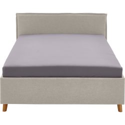 Kinderbett Falia Beige Stoff/Holz 140 x 200 cm - Material: Stoff, Holz - Kinderbett