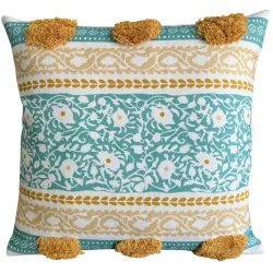 Zierkissen Kaya Mehrfarbig Baumwolle/Polyester 45 cm 45 cm - Farbe: Multi - Material: Baumwolle, Polyester - Zierkissen