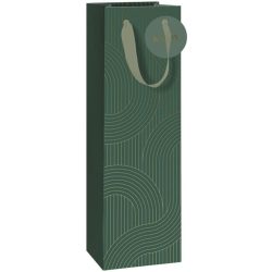 Stewo Flaschentasche Office Grün Papier 11 cm 36 cm - Flaschentasche