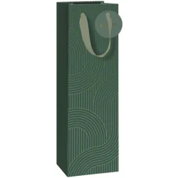 Stewo Flaschentasche Office Grün Papier 11 cm 36 cm - Flaschentasche